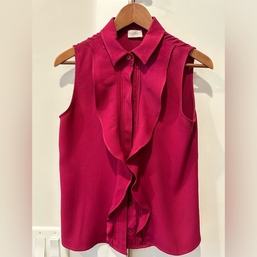 Philosophy Di Lorenzo Serafini Sleeveless Blouse Size 2